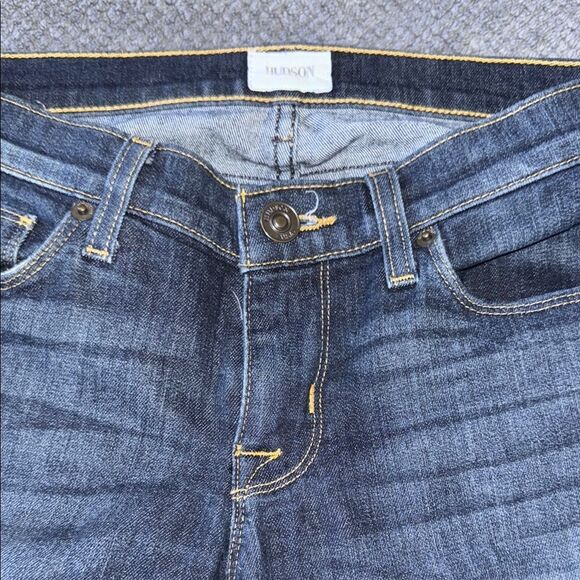 Hudson Krista‎ Dark Wash Distressed Super Skinny Jeans Size 26 - Picture 4 of 8